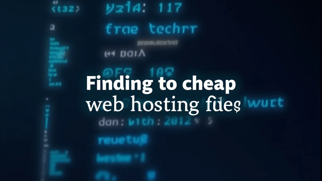 The image shows a laptop with a search bar and website icons, symbolizing finding cheap web hosting plans.